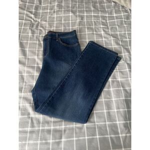 Gloria Vanderbilt Amanda Missy Short Womens 8‎ Cotton Blend High Rise Blue Jeans